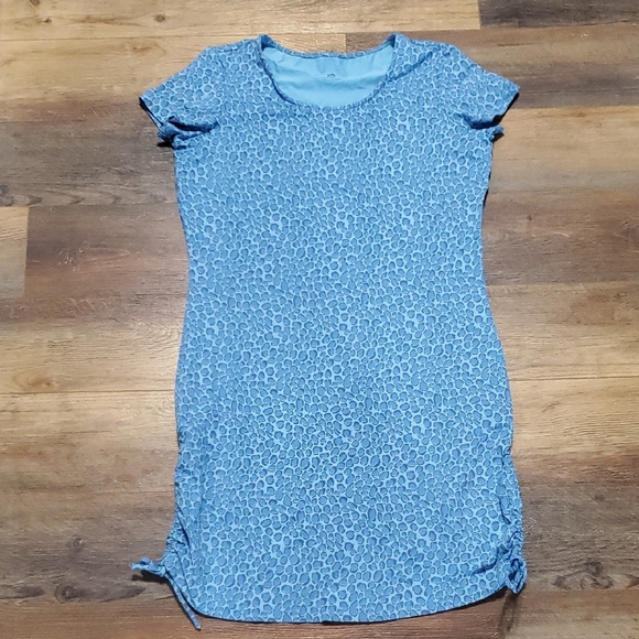 Southern Tide Blue Leopard Print  Mini Dress - Picture 1 of 7
